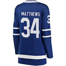 Load image into Gallery viewer, Auston Matthews #34 Toronto Maple Leafs Women's Royal Home Breakaway Player Jersey