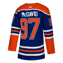 Load image into Gallery viewer, Connor McDavid #97 Edmonton Oilers Orange/Royal Alternate Player Jersey