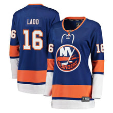 Load image into Gallery viewer, Andrew Ladd #16 New York Islanders Women&#39;s Royal Breakaway Player Jersey