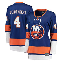 Load image into Gallery viewer, Dennis Seidenberg #4 New York Islanders Women's Royal Breakaway Player Jersey