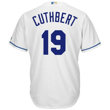 Load image into Gallery viewer, Cheslor Cuthbert #19 Kansas City Royals White Home Cool Base Player Jersey