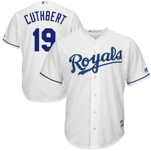 Load image into Gallery viewer, Cheslor Cuthbert #19 Kansas City Royals White Home Cool Base Player Jersey
