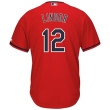 Load image into Gallery viewer, Francisco Lindor Cleveland Indians 2019 Cool Base Player Jersey