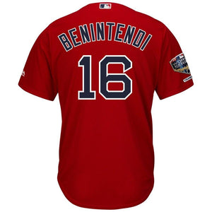 Andrew Benintendi #16 Boston Red Sox 2018 World Series Cool Base Jersey