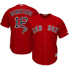 Load image into Gallery viewer, Andrew Benintendi #16 Boston Red Sox 2018 World Series Cool Base Jersey