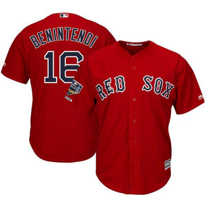 Andrew Benintendi #16 Boston Red Sox 2018 World Series Cool Base Jersey