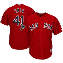 Load image into Gallery viewer, Chris Sale #41 Boston Red Sox 2018 World Series Cool Base Player Jersey