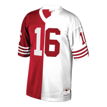 Load image into Gallery viewer, Joe Montana #16 San Francisco 49ers Scarlet/White 1990 Retired Player Split Replica Jersey