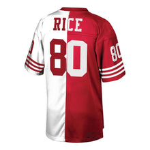 Load image into Gallery viewer, Jerry Rice #80 San Francisco 49ers Scarlet/White 1990 Retired Player Split Replica Jersey