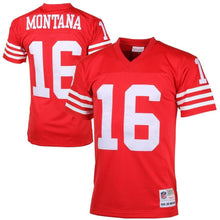 Load image into Gallery viewer, Joe Montana #16 San Francisco 49ers Scarlet 1990 Retired Player Vintage Replica Jersey