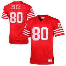 Load image into Gallery viewer, Jerry Rice #80 San Francisco 49ers Scarlet 1990 Retired Player Vintage Replica Jersey