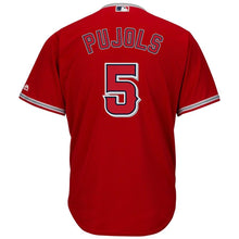 Load image into Gallery viewer, Albert Pujols #5 Los Angeles Angels Youth Scarlet Alternate Official Cool Base Replica Player Jersey