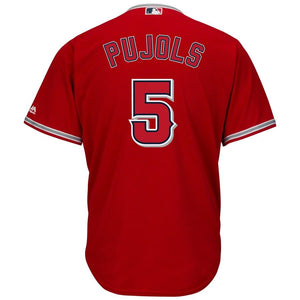 Albert Pujols #5 Los Angeles Angels Youth Scarlet Alternate Official Cool Base Replica Player Jersey