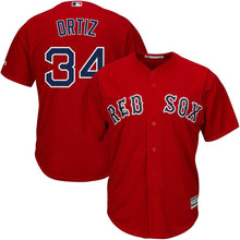 Load image into Gallery viewer, David Ortiz #34 Youth Official Cool Base Player Jersey