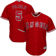 Load image into Gallery viewer, Albert Pujols #5 Los Angeles Angels Youth Scarlet Alternate Official Cool Base Replica Player Jersey