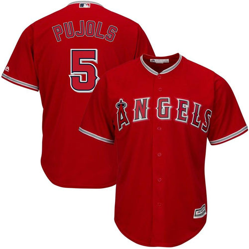 Albert Pujols #5 Los Angeles Angels Youth Scarlet Alternate Official Cool Base Replica Player Jersey