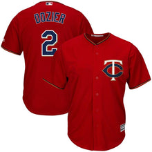 Load image into Gallery viewer, Brian Dozier #2 Minnesota Twins Youth Scarlet Fashion Official Cool Base Player Jersey