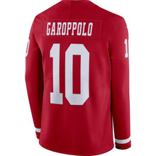 Load image into Gallery viewer, Jimmy Garoppolo San Francisco 49ers Scarlet Therma Long Sleeve Jersey