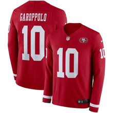 Load image into Gallery viewer, Jimmy Garoppolo San Francisco 49ers Scarlet Therma Long Sleeve Jersey