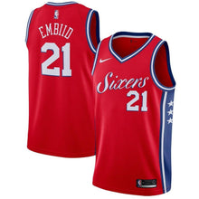 Load image into Gallery viewer, Joel Embiid #21 Philadelphia 76ers 2018/19 Mens Swingman Jersey