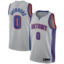 Load image into Gallery viewer, Andre Drummond #0 Detroit Pistons Blue Mens Swingman Jersey