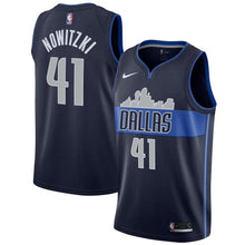 Load image into Gallery viewer, Dirk Nowitzki #41 Dallas Mavericks Royal Mens Swingman Jersey