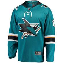 Load image into Gallery viewer, Joe Pavelski #8 San Jose Sharks Youth Teal Breakaway Player Jersey