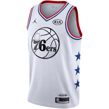 Load image into Gallery viewer, Joel Embiid #21 76ers White/Black 2019 NBA All-Star Game Finished Mens Swingman Jersey