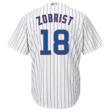 Load image into Gallery viewer, Ben Zobrist #18 Chicago Cubs White/Royal Cool Base Player Jersey