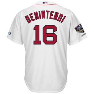 Andrew Benintendi #16 Boston Red Sox 2018 World Series Cool Base Jersey