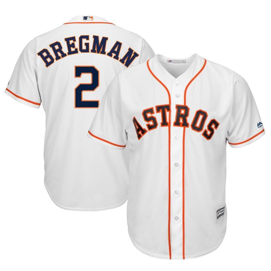 Alex Bregman #2 Houston Astros White Cool Base Player Jersey