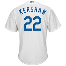 Load image into Gallery viewer, Clayton Kershaw #22 Los Angeles Dodgers Youth White Official Cool Base Player Jersey