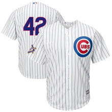 Load image into Gallery viewer, Chicago Cubs White/Royal 2018 Jackie Robinson Day Official Cool Base Jersey
