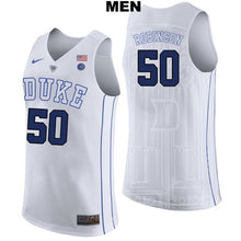 Load image into Gallery viewer, Justin Robinson #50 Duke Blue Devils Stitched Mens College Basketball Jersey