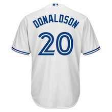Load image into Gallery viewer, Josh Donaldson #20 Toronto Blue Jays Youth White Cool Base Player Jersey