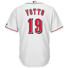 Load image into Gallery viewer, Joey Votto #19 Cincinnati Reds White Home Official Cool Base Player Jersey