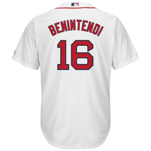 Load image into Gallery viewer, Andrew Benintendi #16 Boston Red Sox Youth White Home Official Cool Base Replica Player Jersey