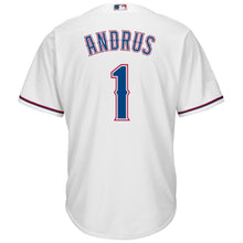 Load image into Gallery viewer, Elvis Andrus #1 Texas Rangers White Cool Base Home Player Jersey