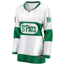 Load image into Gallery viewer, John Tavares #91 Toronto St. Pats Women's White Premier Breakaway Player Jersey