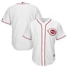 Load image into Gallery viewer, Cincinnati Reds Youth White Official Cool Base Jersey