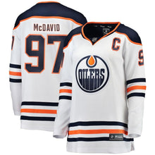 Load image into Gallery viewer, Connor McDavid #97 Edmonton Oilers Women's White Breakaway Player Jersey