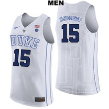 Load image into Gallery viewer, Gerald Henderson #15 Duke Blue Devils Stitched Mens College Basketball Jersey
