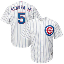 Load image into Gallery viewer, Albert Almora #5 Chicago Cubs White Home Official Cool Base Player Jersey