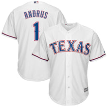 Load image into Gallery viewer, Elvis Andrus #1 Texas Rangers White Cool Base Home Player Jersey