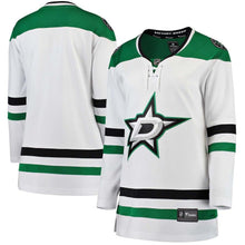 Load image into Gallery viewer, Dallas Stars Women's White Away/Green Breakaway Jersey