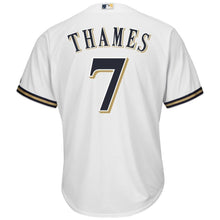 Load image into Gallery viewer, Eric Thames #7 Milwaukee Brewers White Cool Base Jersey