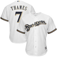 Load image into Gallery viewer, Eric Thames #7 Milwaukee Brewers White Cool Base Jersey