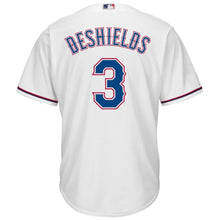 Load image into Gallery viewer, Delino DeShields #3 Texas Rangers White Cool Base Home Player Jersey