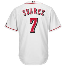 Load image into Gallery viewer, Eugenio Suarez #7 Cincinnati Reds White Home Official Cool Base Player Jersey