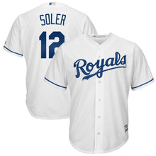 Load image into Gallery viewer, Jorge Soler #12 Kansas City Royals White Cool Base Home Player Jersey